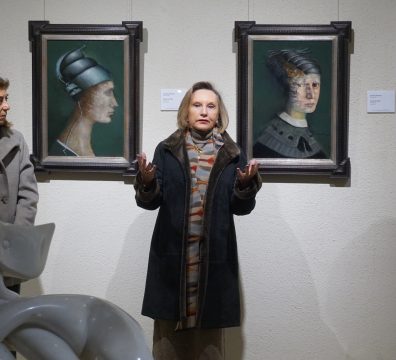 Visita "Ocaso" de Carmen Aldunate en Museo Ralli