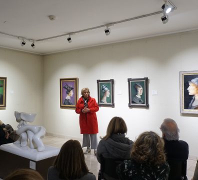 Visita "Ocaso" de Carmen Aldunate en Museo Ralli